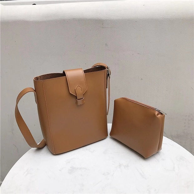 IELGY Korean bucket bag shoulder bag bun mother package