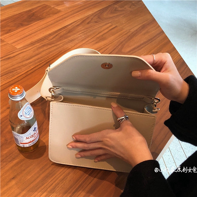 New fashion pu wide shoulder strap messenger bag