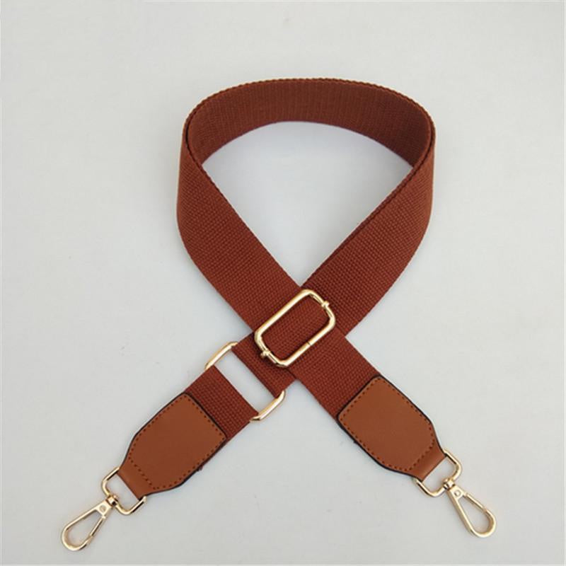 IELGY Fashion Solid Color Canvas Wide Shoulder Strap Accessories Adjustable All-match