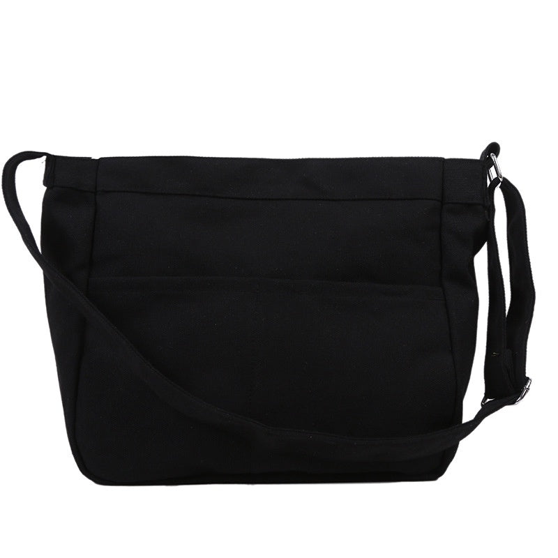 IELGY bag women's shoulder retro canvas bag large capacity all-match messenger bag tide