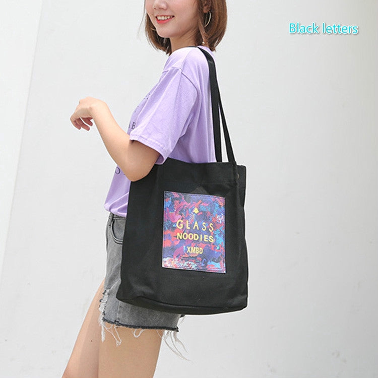 IELGY chic canvas bag handbag shoulder bag casual bag