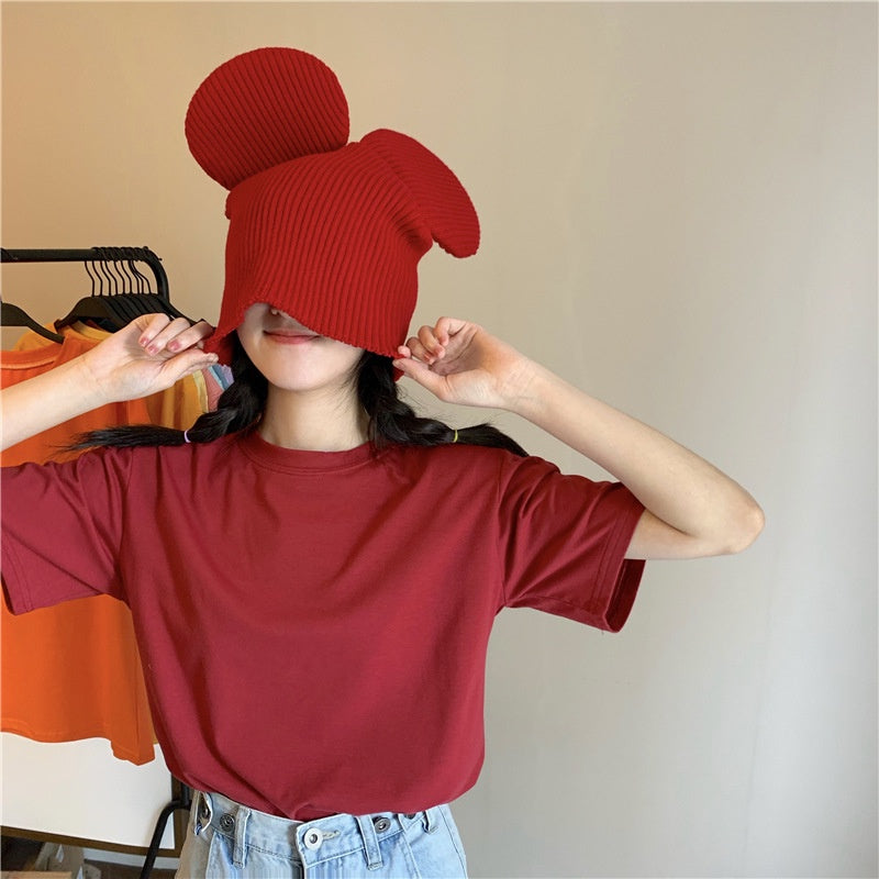 IELGY candy color short-sleeved T-shirt women's summer new loose-fitting blouse