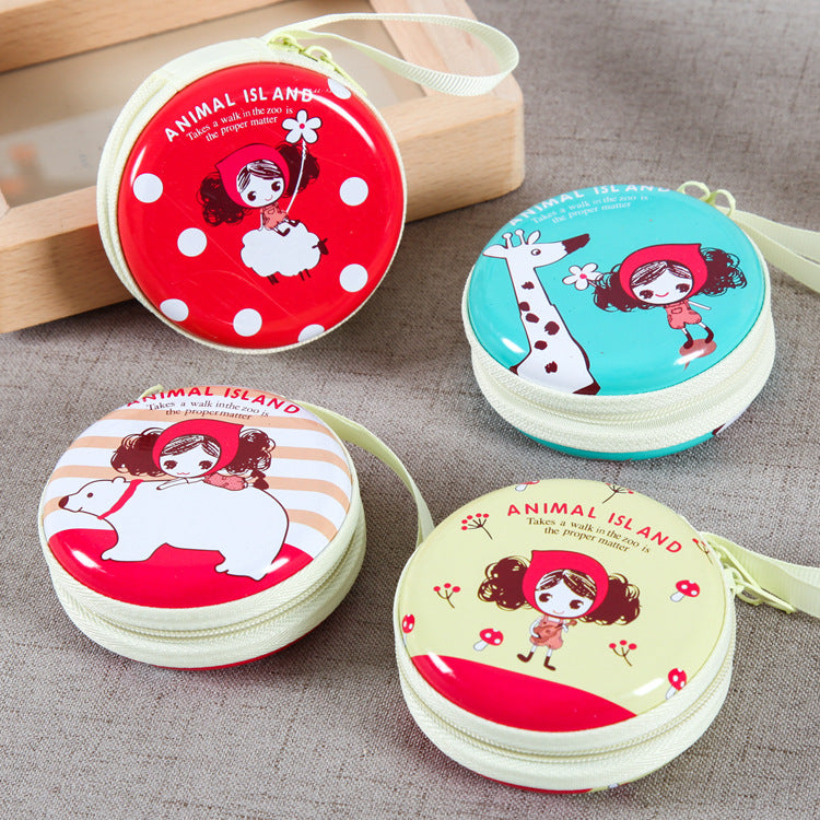 IELGY Cute cartoon printed zipper coin purse