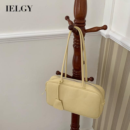 IELGY women's korean style casual zipper large capacity commuter shoulder bag
