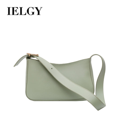 IELGY bright leather fashion temperament small bag simple and versatile female bag