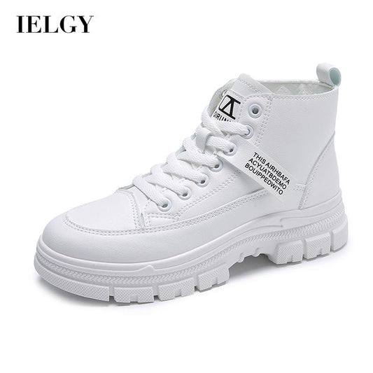 IELGY stitching Martin boots women's motorcycle short tube thick bottom thinner