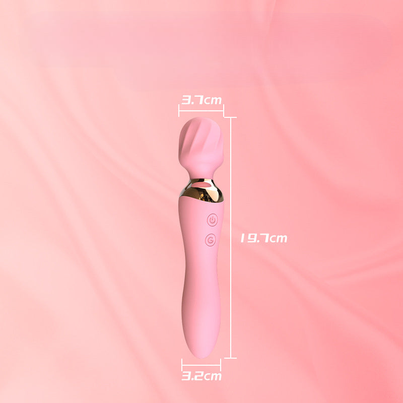 YOUTHAV Frequency conversion heating double-head silicone female AV vibrator rechargeable massage stick masturbator adult sex toys