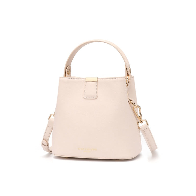 IELGY fashion small bag female wild tide bucket bag handbag Single shoulder messenger solid color large capacity for ladies trendy