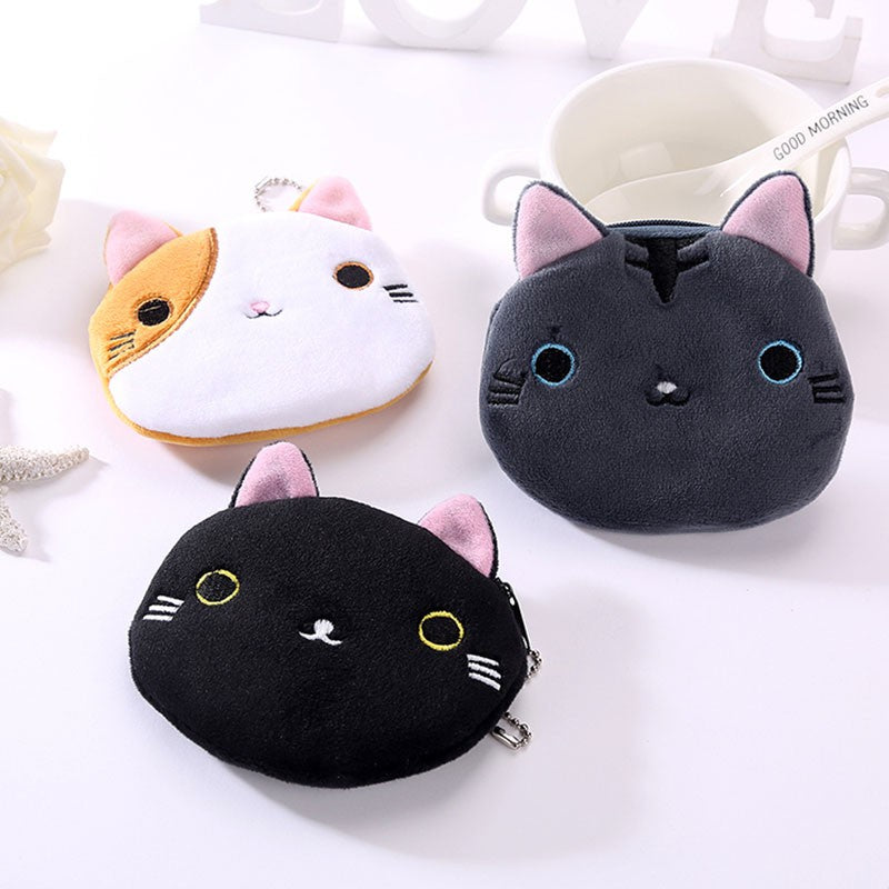 IELGY Cartoon Kitten Cute Cat Coin Purse Mini Coin Bag Young Child Small Purse