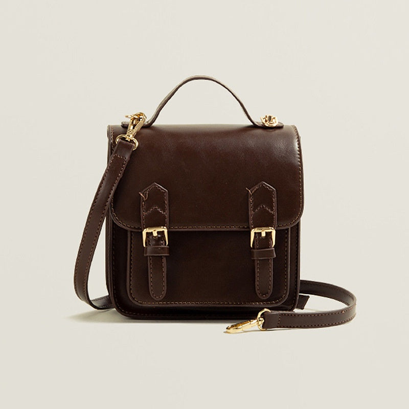 IELGY Japanese-Korean Messenger Bag Fashionable High-end Retro Shoulder Strap Adjustable
