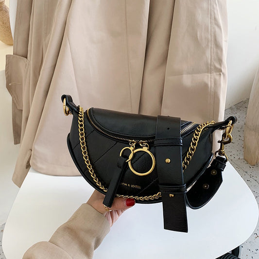 IELGY Korean waist bag ladies shoulder messenger bag chest bag fashion all-match bag
