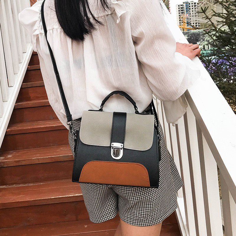 IELGY Shoulder bag matte hit color shoulder bag
