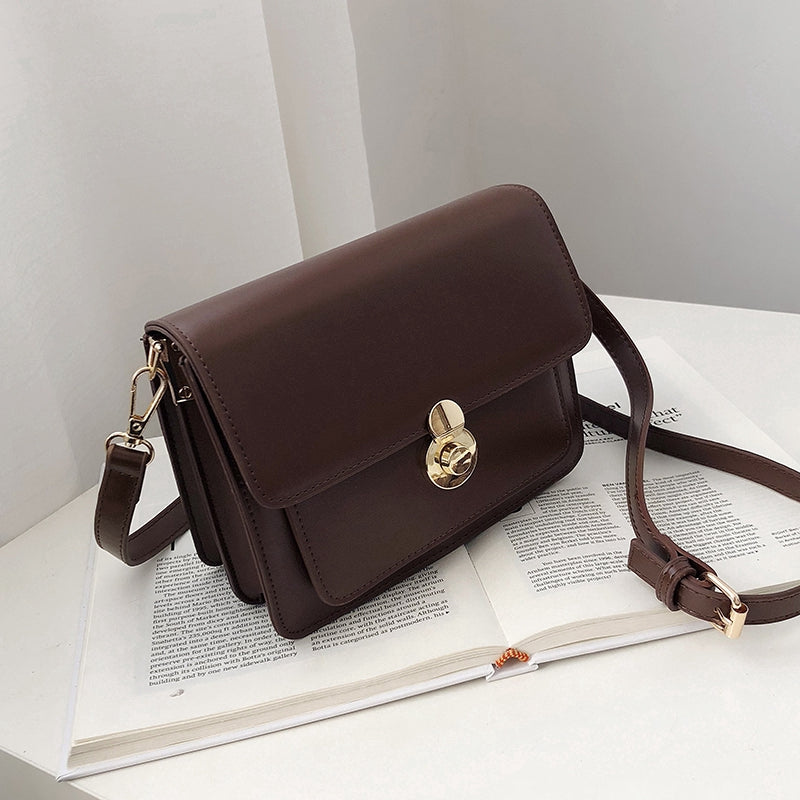 IELGY Korean version of one-shouldered slung ins fashion texture simple square bag