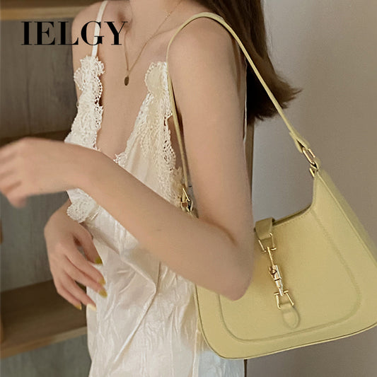 IELGY Horizontal square tide fashion underarm bag with high-grade western style hand-held