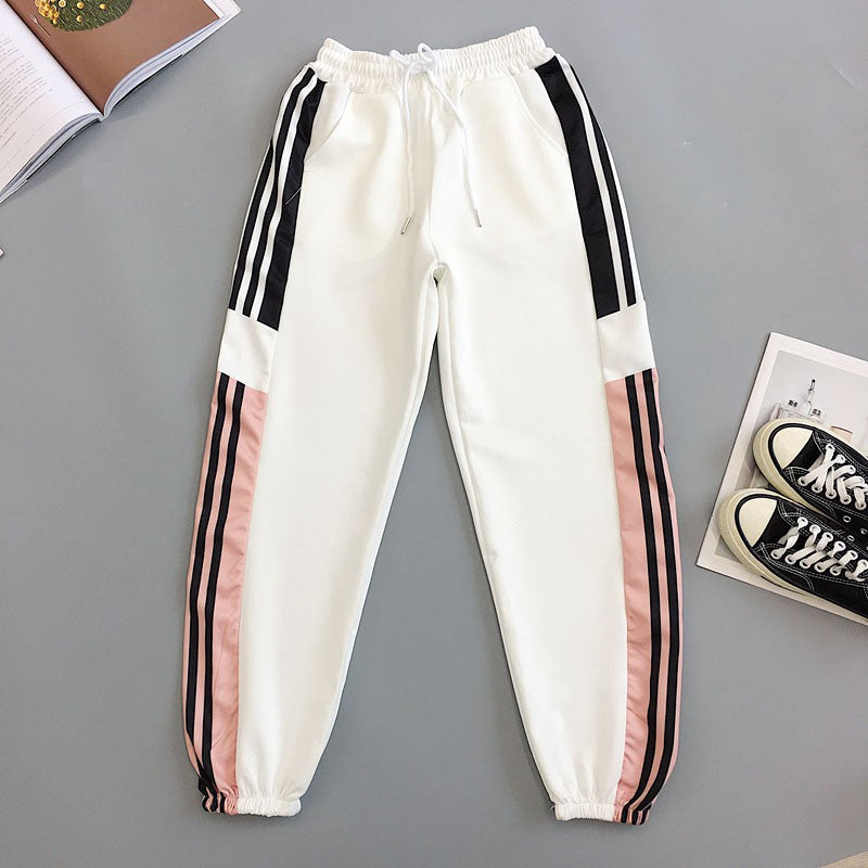 IELGY Women's sweatpants Korean version of the tide loose Harajuku bf wind beam feet wild casual pants