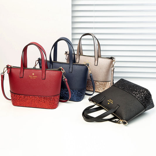 IELGY Fashion sequins tote bag shoulder bag female bag