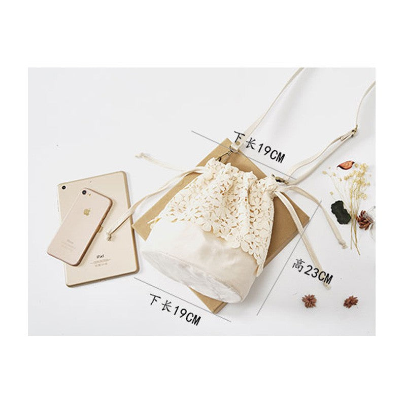 IELGY Lace bag bucket shoulder bag