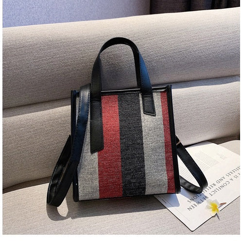 IELGY Canvas bag spring and summer hit color one-shoulder slanted bag carry-on women's bag