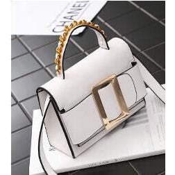 IELGY Crossbody exaggerated belt buckle handbag square box