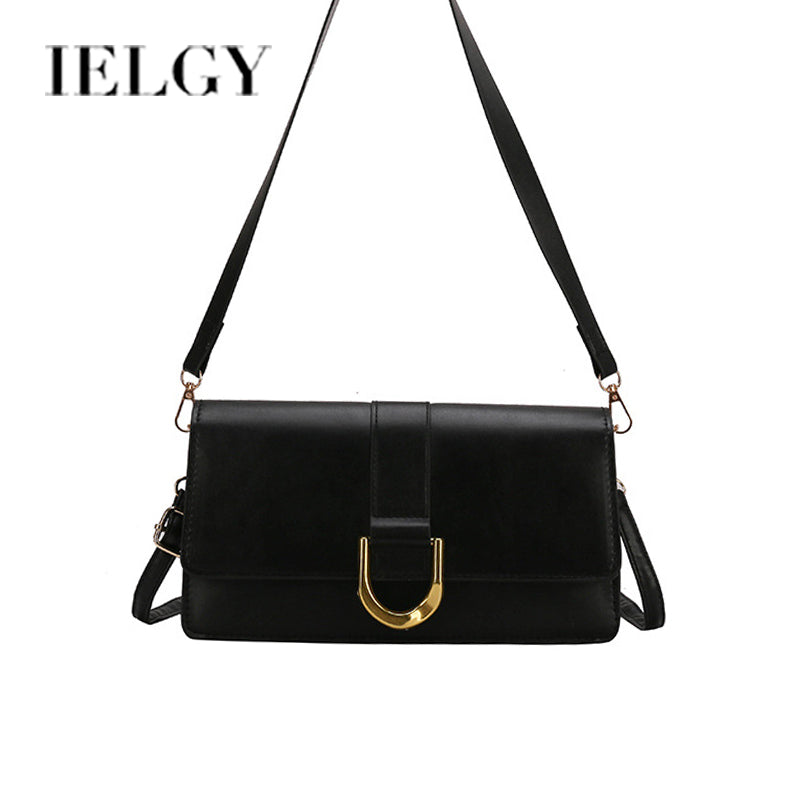 IELGY Ladies summer western style  One Shoulder Underarm Bag Solid Color Snap Button Square Bag for Women's Street Fashion