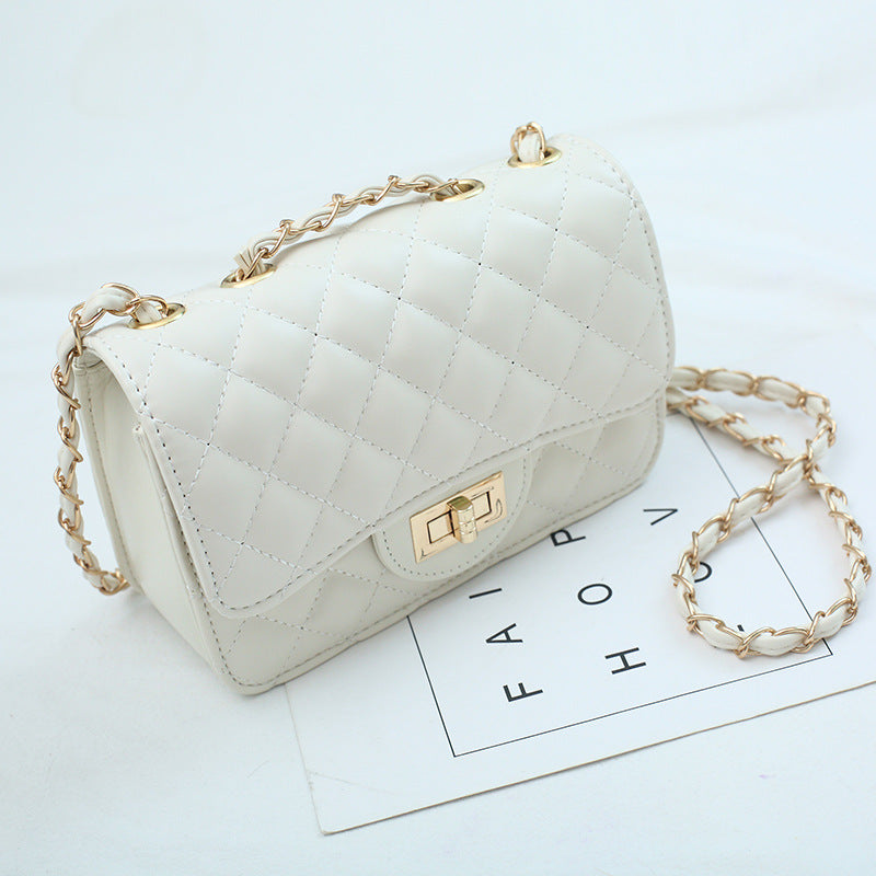 IELGY square bag shoulder messenger bag small fragrance rhombic chain bag Joker bag