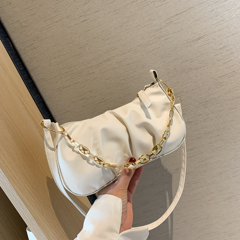 IELGY small bag fashion female bag simple one shoulder armpit bag summer wild ins messenger bag
