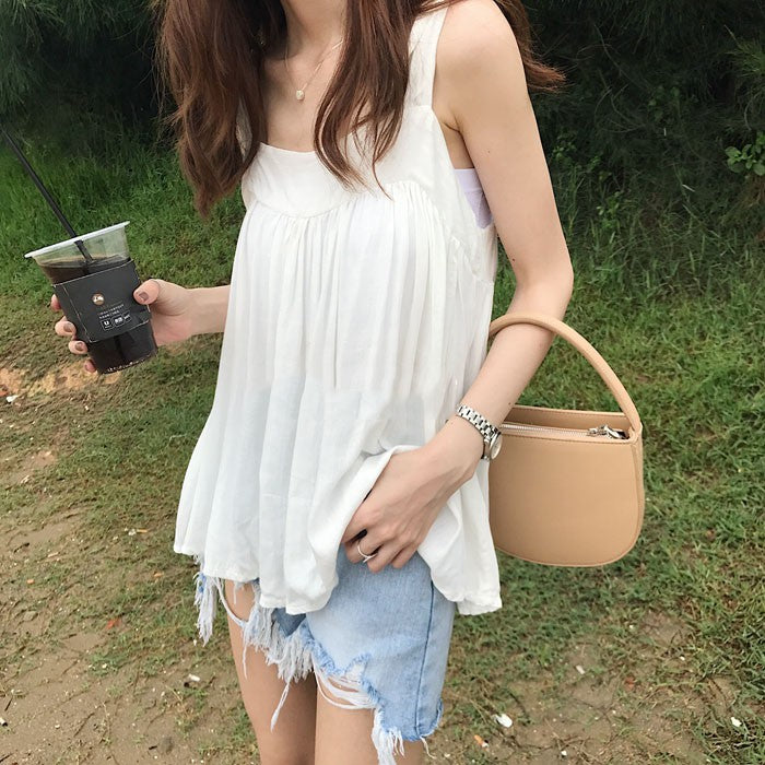 IELGY semi-circular portable diagonal shoulder handbag