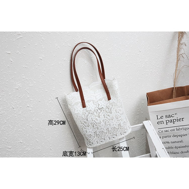 IELGY lace shoulder handbag