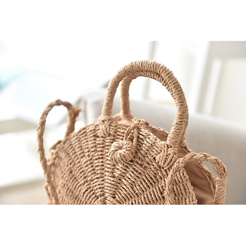 Ins super fire grass package beach bag round package