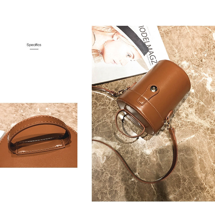 IELGY Bucket bag handbag lock cylinder bag lady shoulder bag