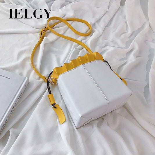 IELGY Bucket bag fashion foreign shoulder shoulder bag Korean version of the simple small bag