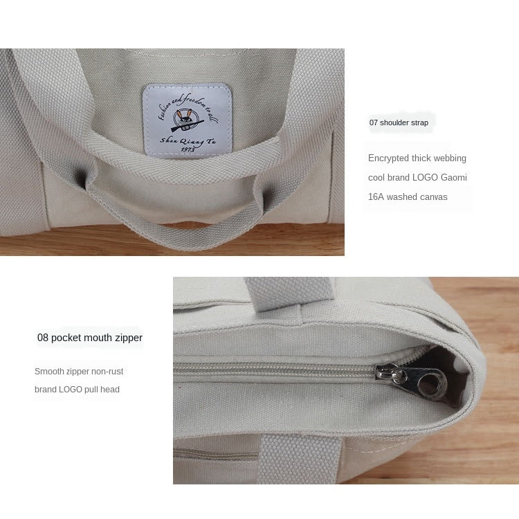 IELGY casual large-capacity canvas bag women's single-handle shoulder bag fashion multi-bag female bag mommy canvas bag