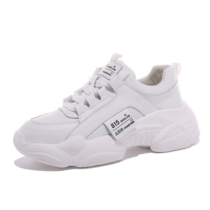 IELGY Fashion Harajuku White Platform Sneakers