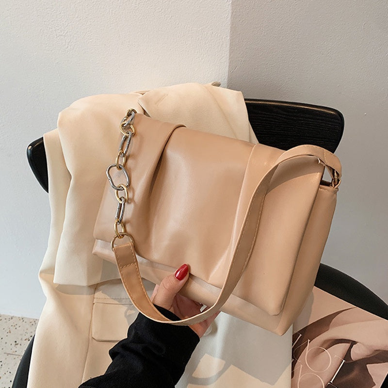 IELGY shopping texture western cloud bag small fresh one-shoulder chain