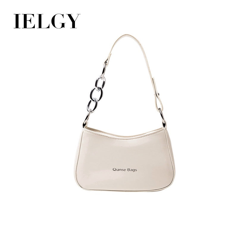 IELGY Fashion brand designer acrylic chain staff carrying single shoulder underarm bag