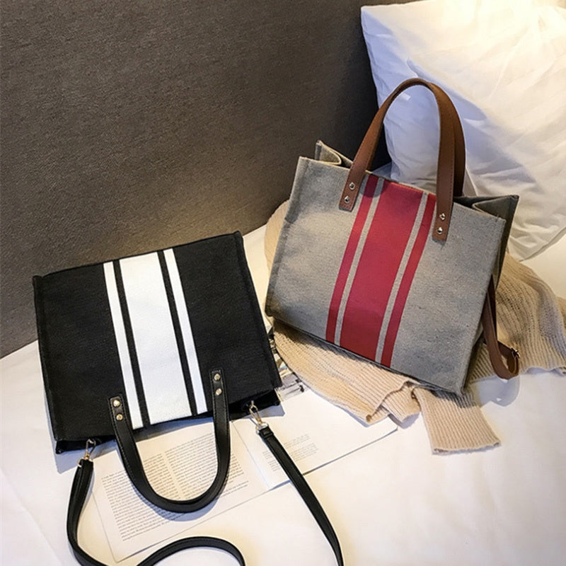 IELGY Korean style single-shoulder canvas art small fresh female bag