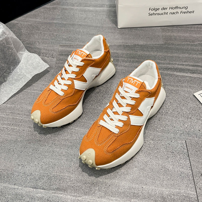 IELGY color matching breathable thick-soled running shoes women's trendy casual sports shoes