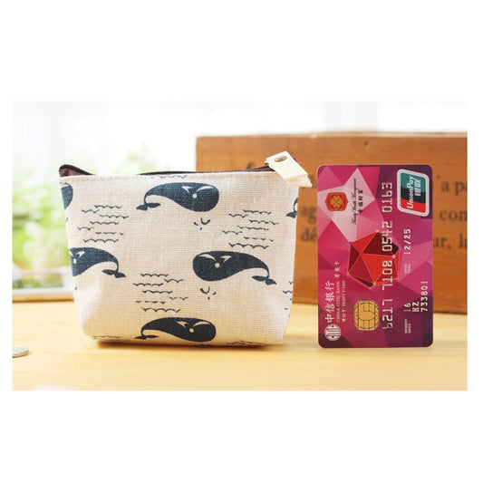 IELGY Cotton and linen retro coin purse coin pack card package
