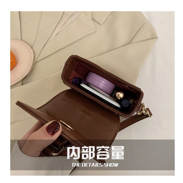 IELGY Korean fashion bag female tide joker ins shoulder crossbody simple mobile phone bag
