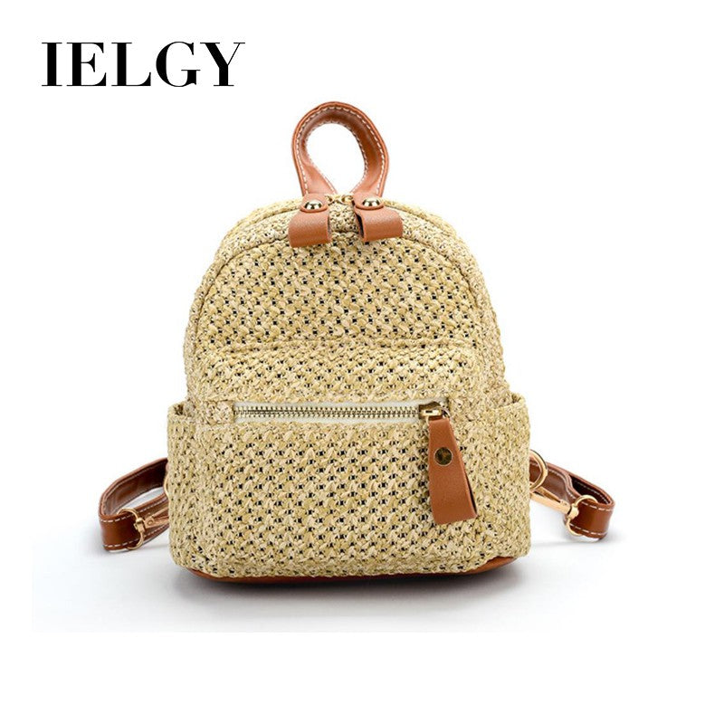 IELGY Mini shoulder bag straw bag leisure bag