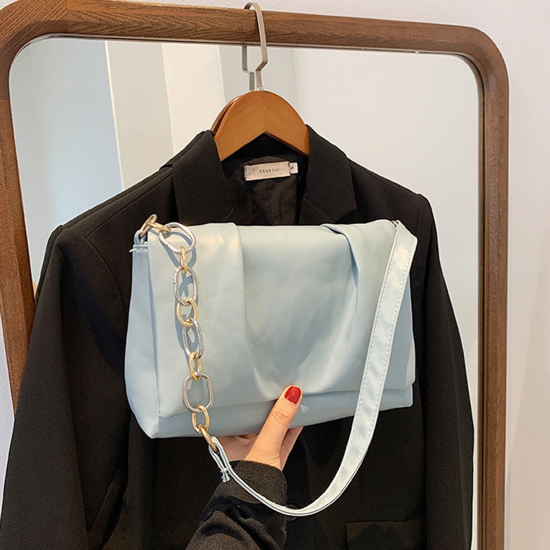 IELGY shopping texture western cloud bag small fresh one-shoulder chain