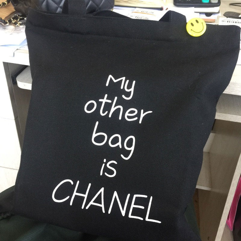 Small fresh canvas bag street canvas bag female handbag