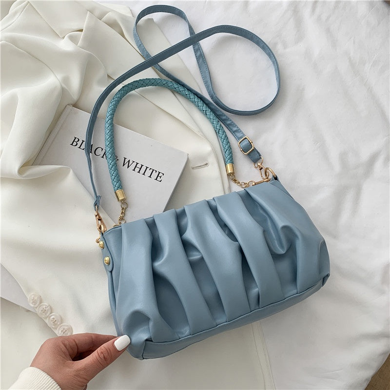 IELGY cloud bag women's fashion small square bag shoulder messenger bag