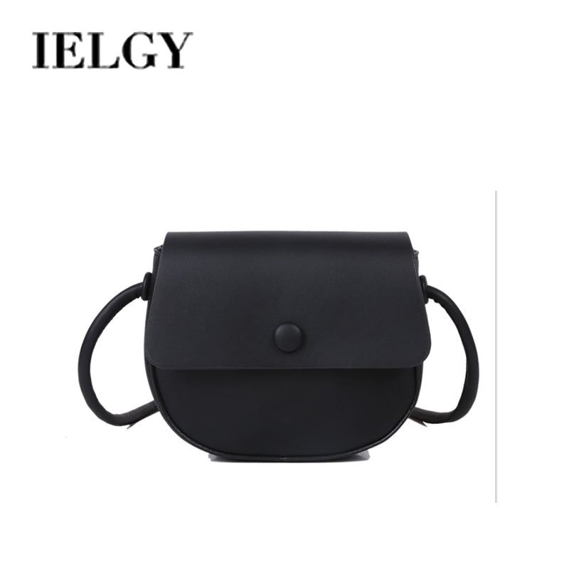 IELGY Simple single shoulder small bag female bag popular fashion messenger bag ins wild saddle bag