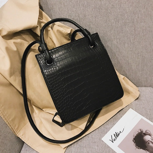 IELGY Vintage Crocodile Multi-Shoulder Shoulder Crossbody Bag
