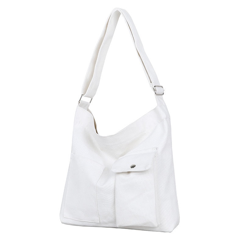 IELGY simple pocket canvas messenger bag for class