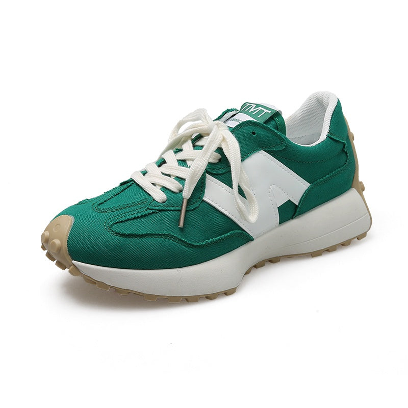 IELGY color matching breathable thick-soled running shoes women's trendy casual sports shoes
