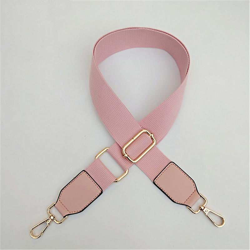 IELGY Fashion Solid Color Canvas Wide Shoulder Strap Accessories Adjustable All-match