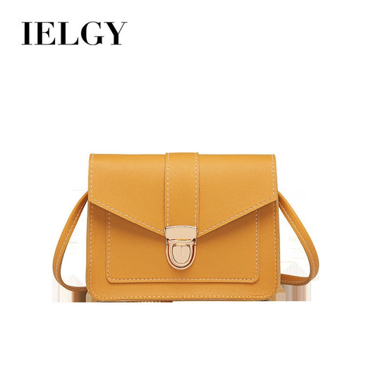 IELGY type lock buckle small square bag slant satchel