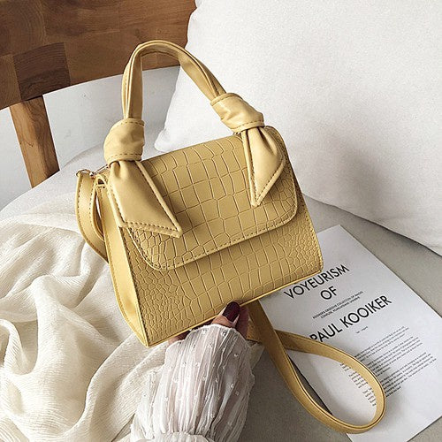 IELGY   One-shoulder women's bag high-quality versatile crocodile pattern mobile Messenger bag female